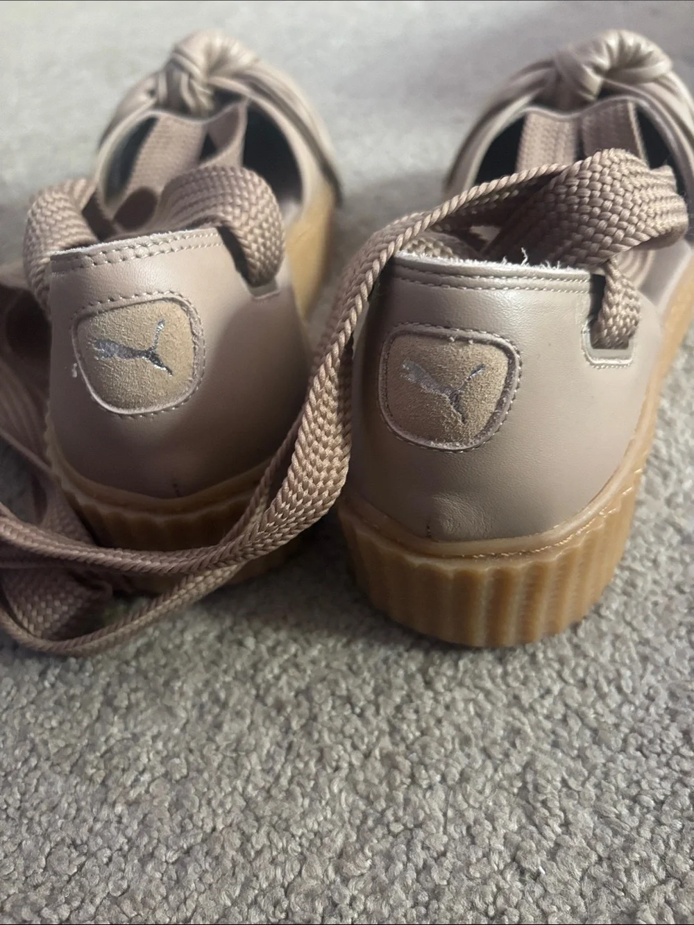 Platform Knot Espadrille Sandals in Taupe